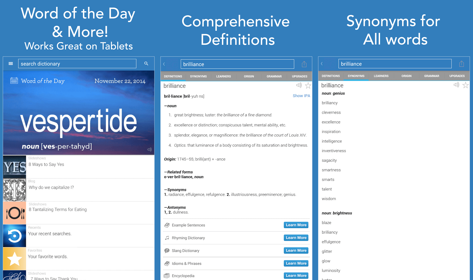 Un completo dizionario gratuito per la lingua inglese