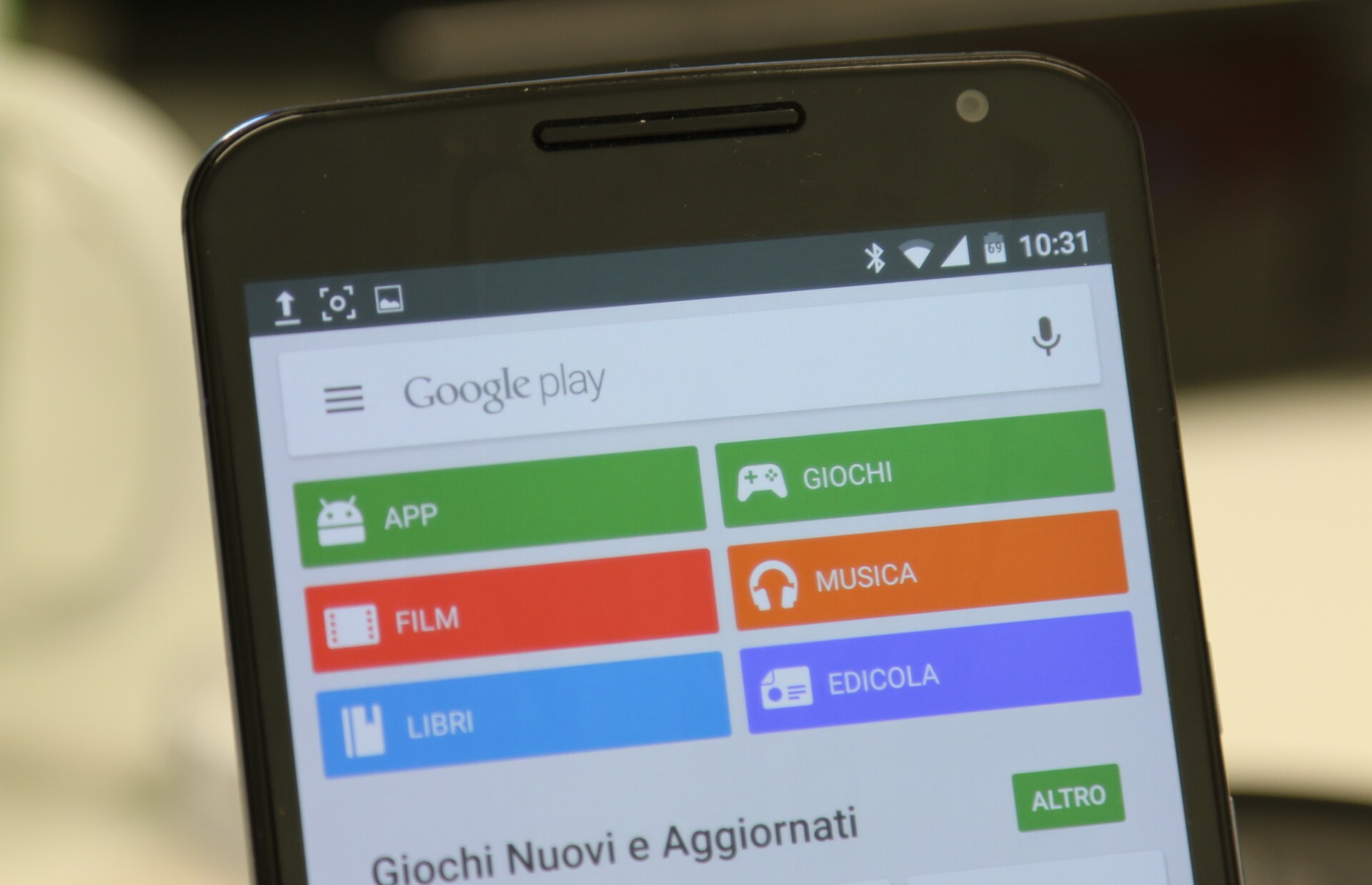 Le animazioni del Play Store sono bellissime se avete Android 5.1