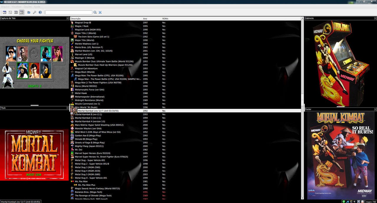 MAME32 PLUS 740 ROMS BIOS COMPLETO Andyllon