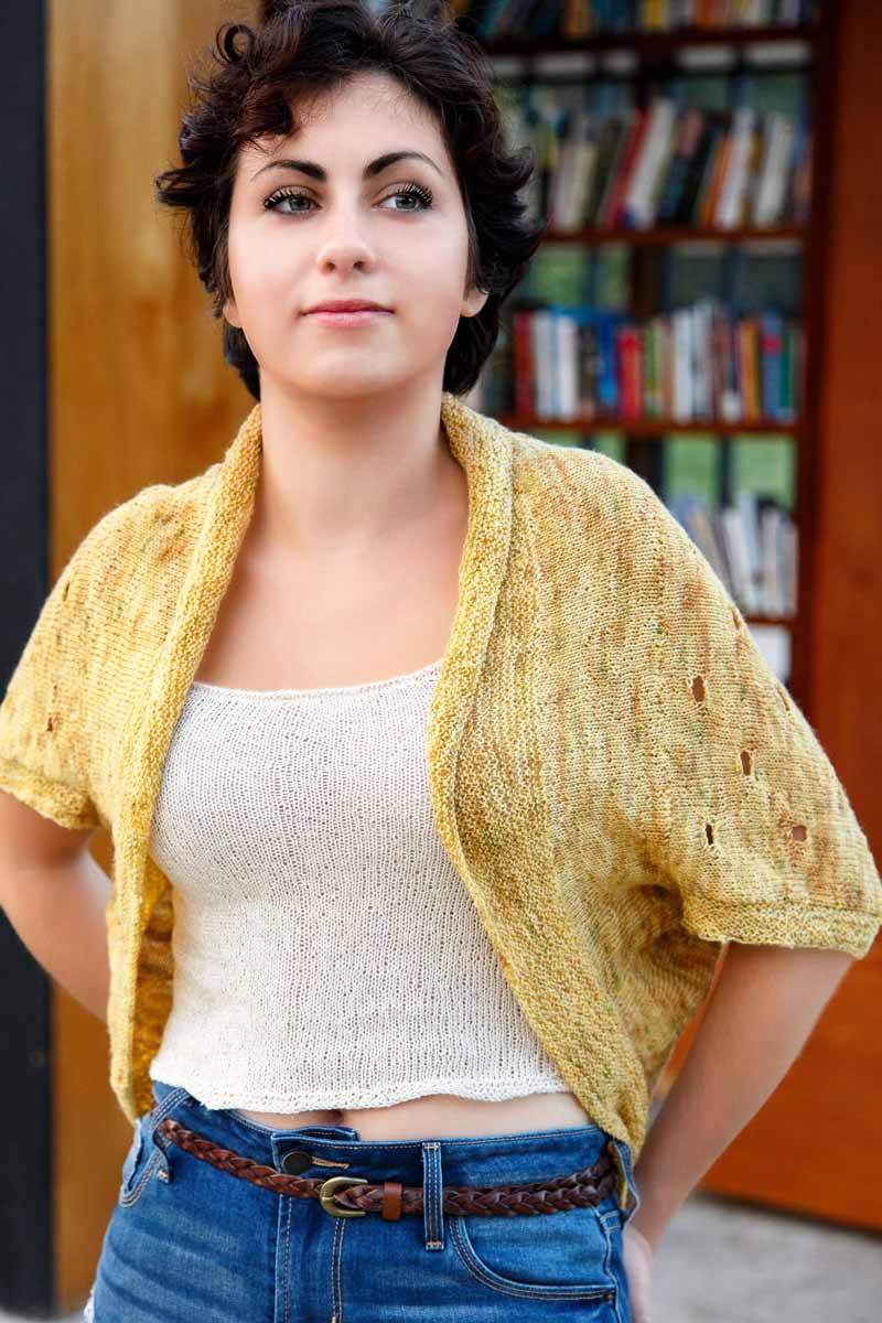 Swiss Cheese Shrug Pattern Knitting