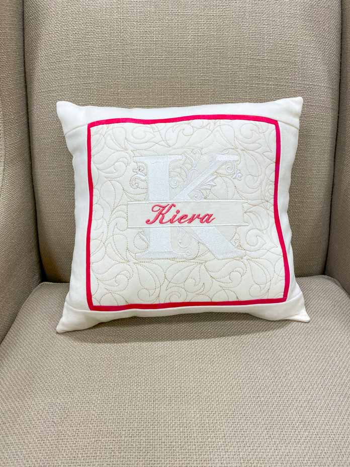 Modern Monogram Cushion ANPTmag