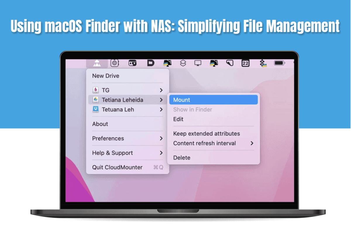 Using macOS Finder with NAS Simplifying File Management Angela Giles