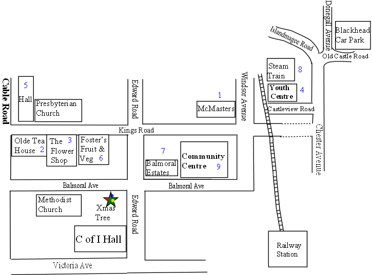 Whitehead Victorian Street Fair VenuesVenues