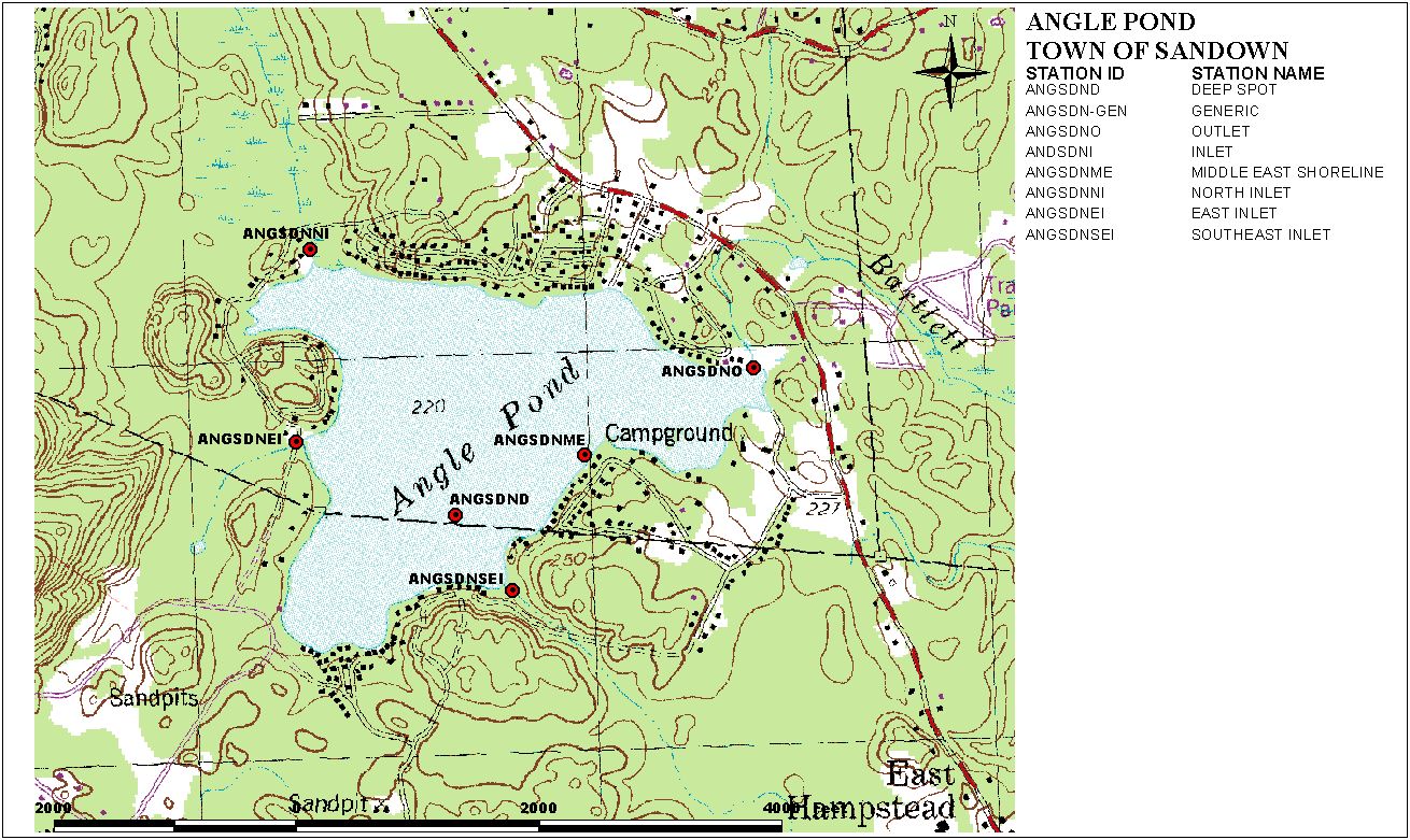 Pond Maps Angle Pond Lake Association