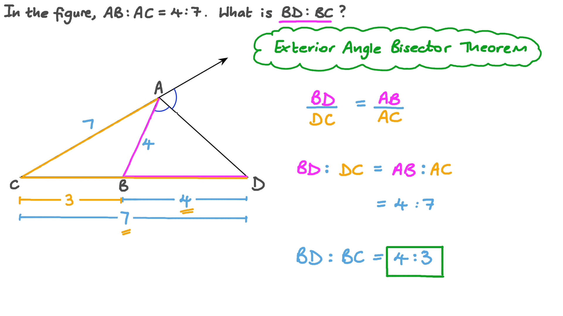 Triangle Angle Bisector Theorem Worksheet - Angleworksheets.com