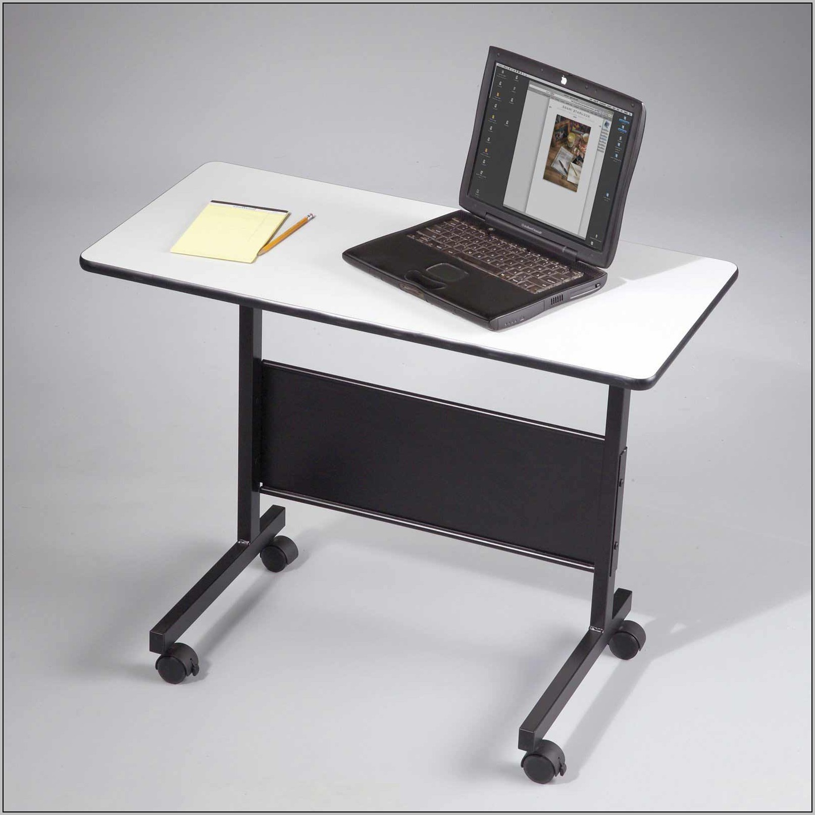 Portable Computer Table With Wheels Portable Computer Desk On Wheels Download Page Home Design Ideas