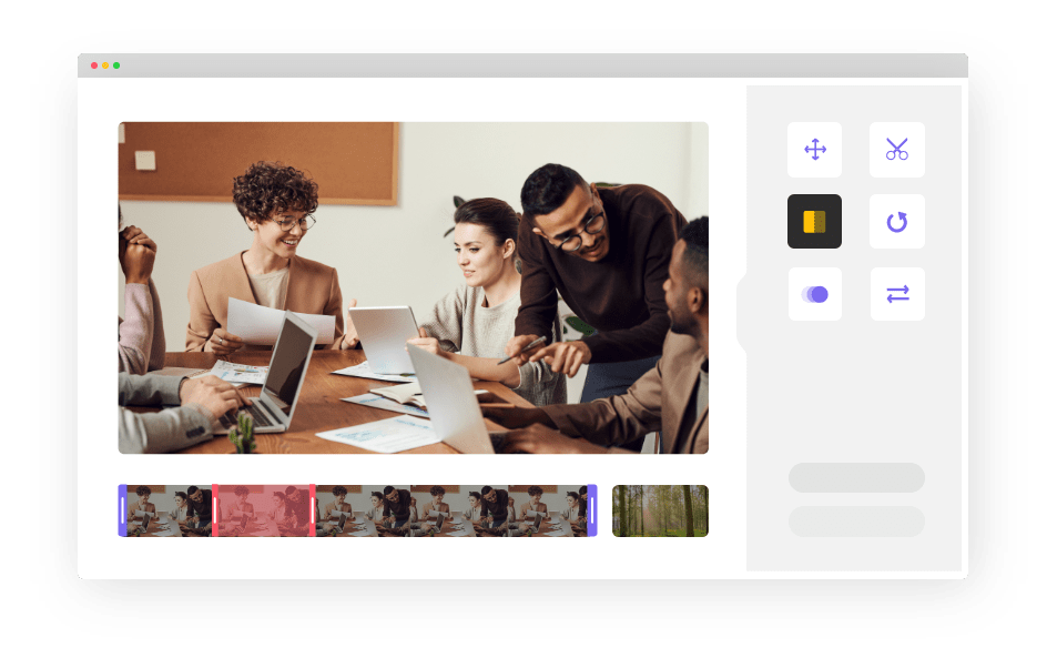 Онлайнредактор видео для всех настраивайте видео, перетаскивая элементы