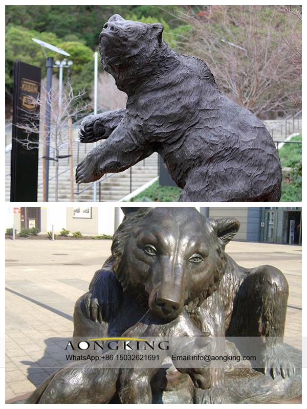 High Quality bear statues Animal Sculpture sculpture copper