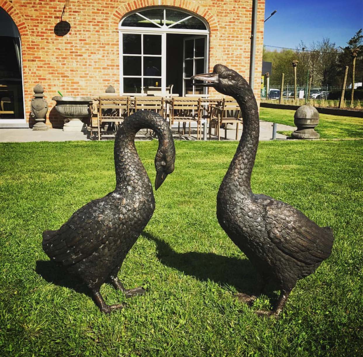 Outdoor Garden Decoration HighQuality Bronze Duck Statue