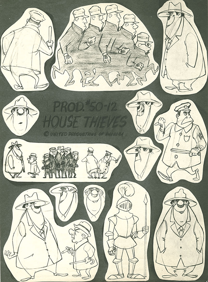 Exhibit Early 50s UPA Model Sheets Serving