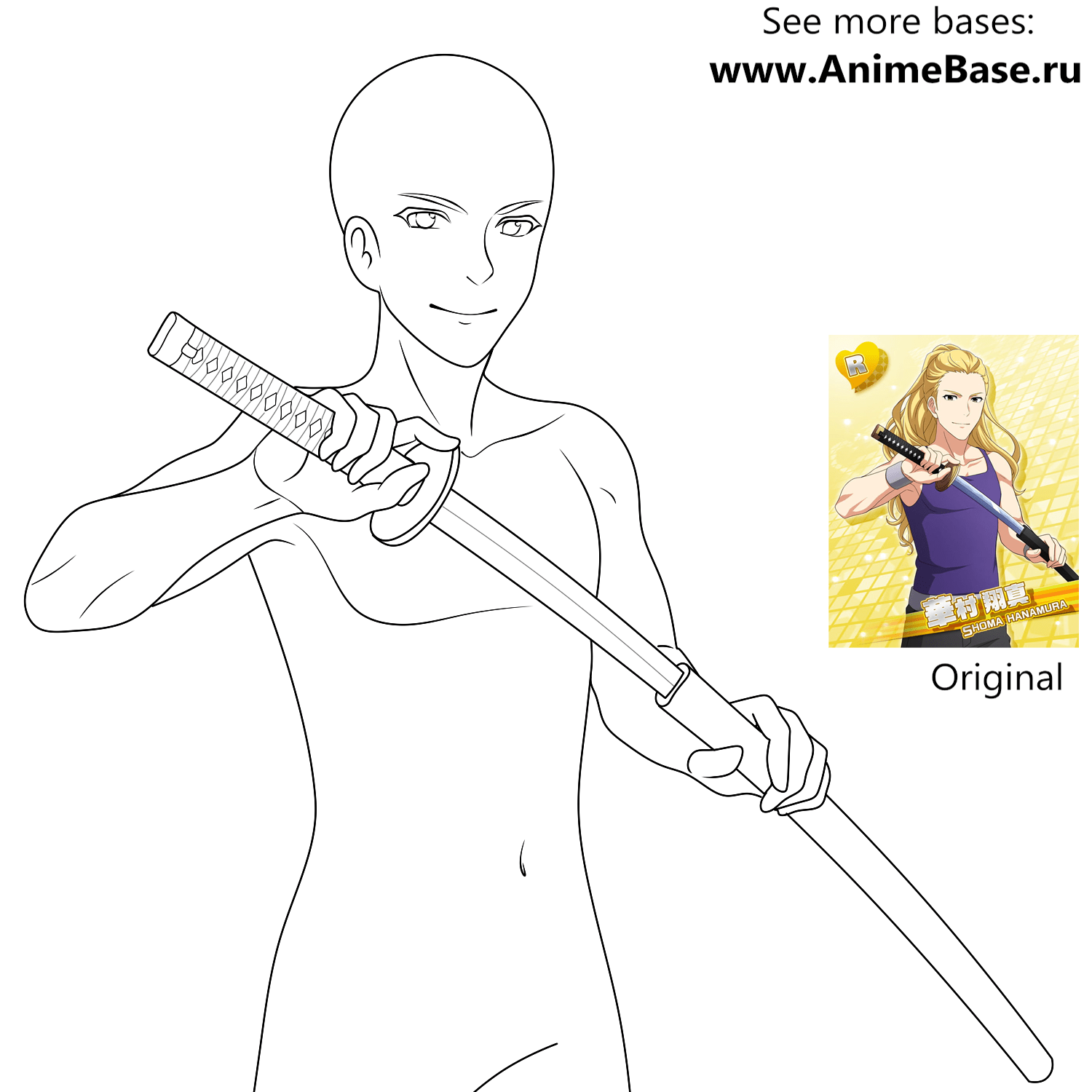 Anime Base .RU Pose Templates for drawing Anime and Manga