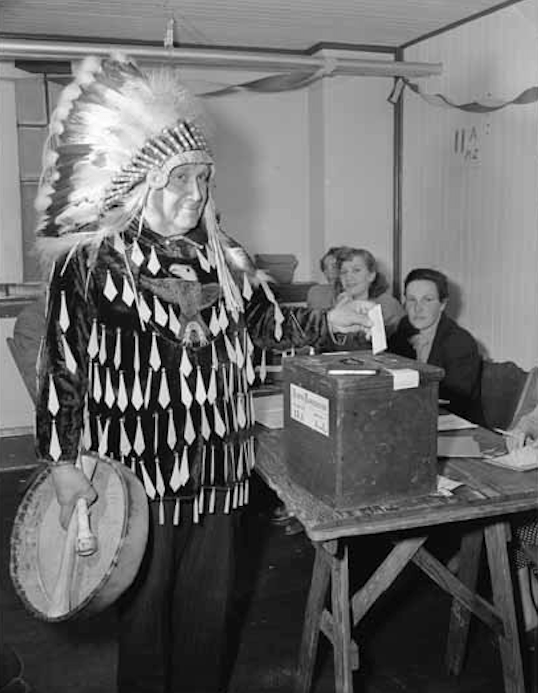 Finally, a reason for First Nations people to vote. to