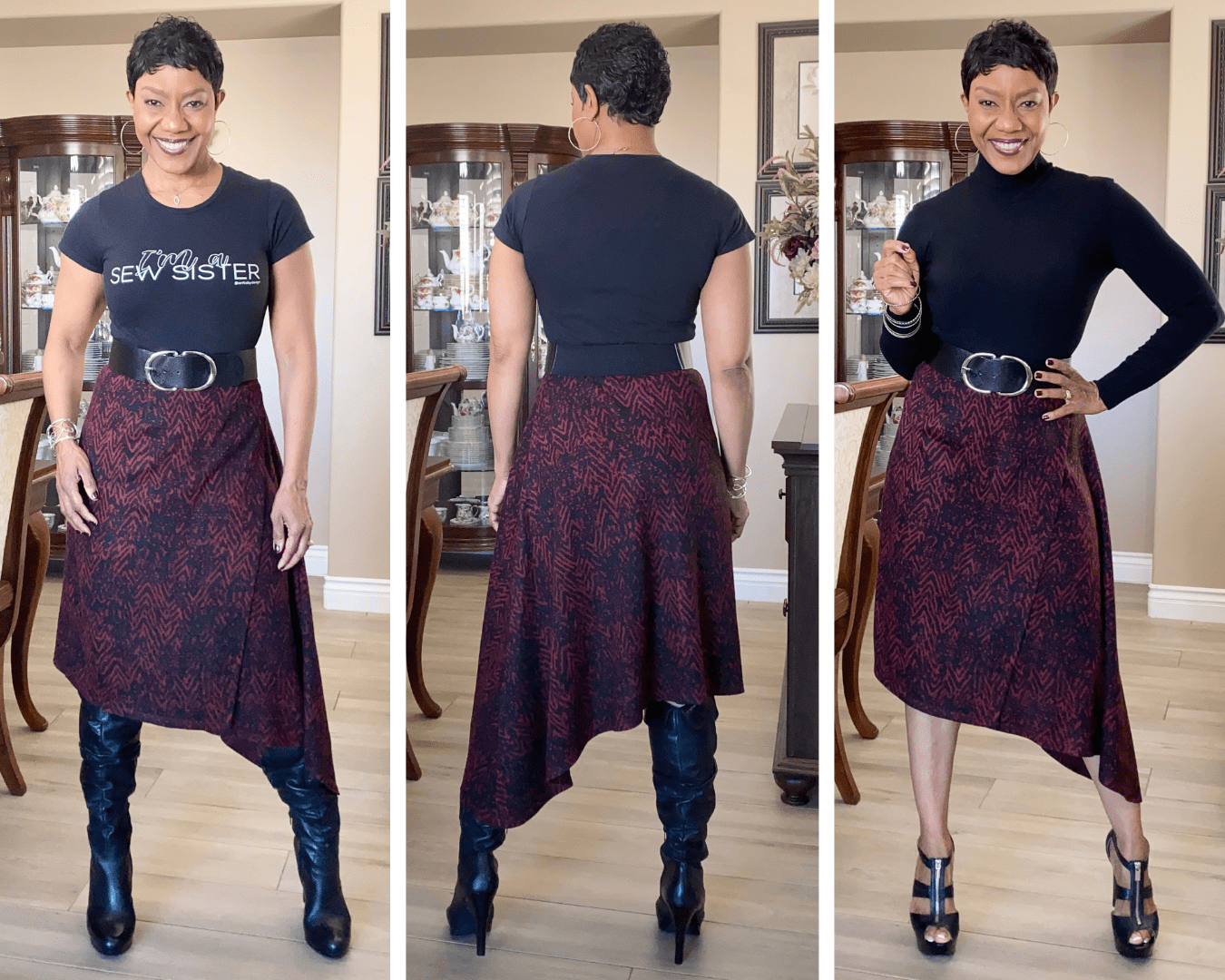 ASYMMETRICAL WRAP SKIRT VOGUE 8956 Anita by Design