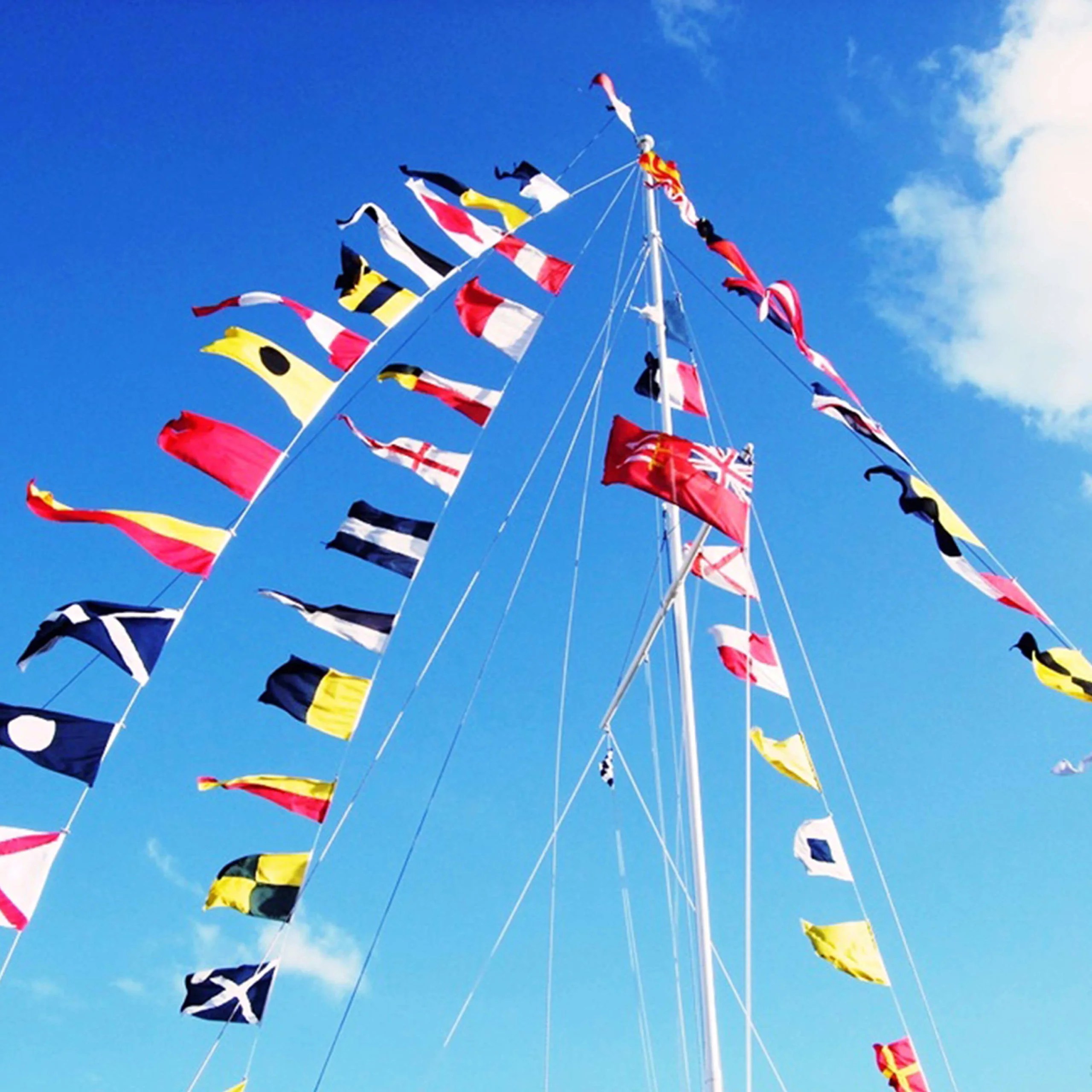 International Maritime Signal Code String Flags Set of 40 Flags