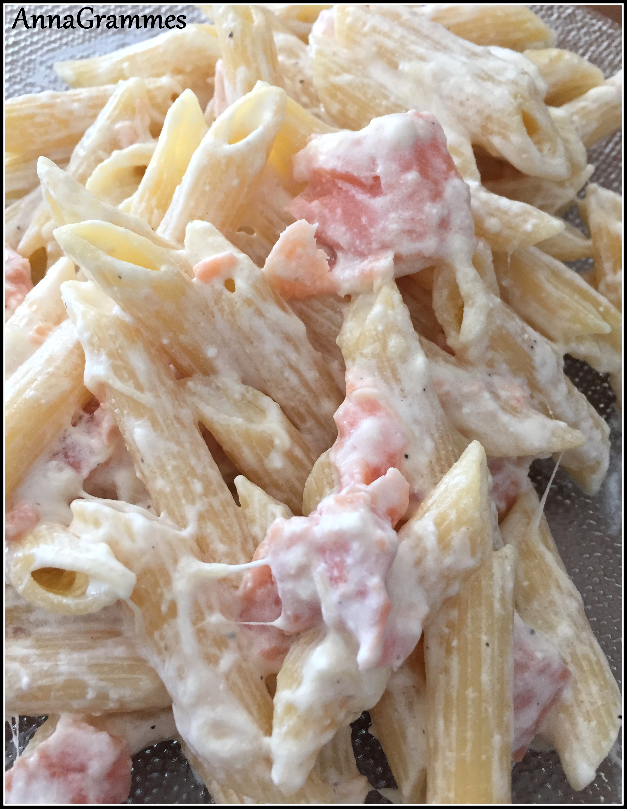 Les pâtes au saumon AnnaGrammes Cuisine Familiale Délicieusement Casher