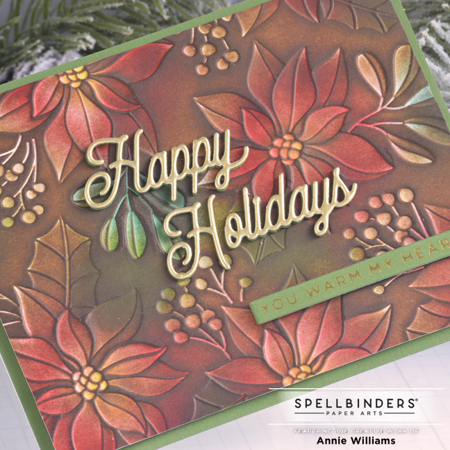 Holiday 3D Embossing Folders from Spellbinders Annie Williams