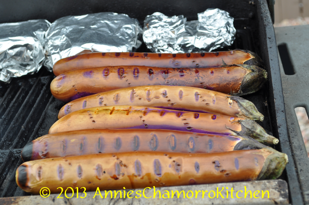 Grilled Eggplant with Coconut Milk Annie's Chamorro Kitchen