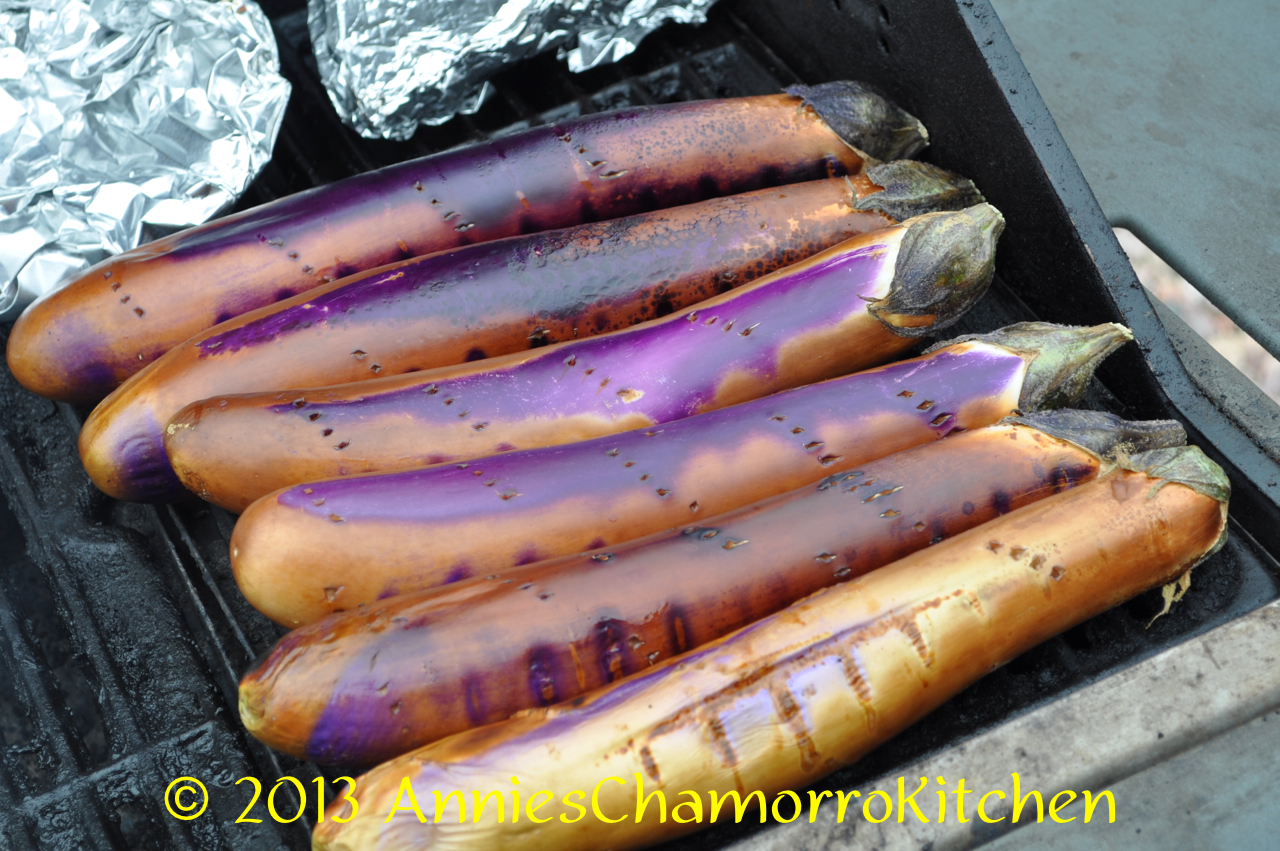 Grilled Eggplant with Coconut Milk Annie's Chamorro Kitchen