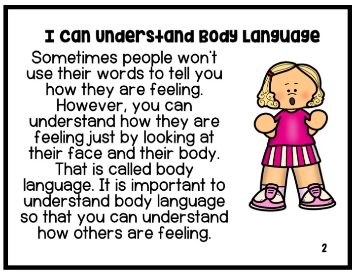 Body Language Social Emotional Learning Game Social Awareness Annie