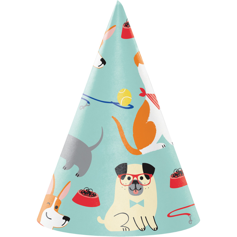 8 Chapeaux d'Anniversaire Dog Party Anniversaire Enfant Annikids