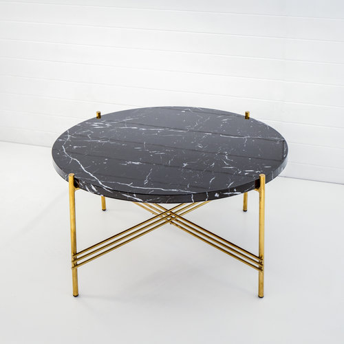 Gold & marble coffee table (rental) Annorlunda