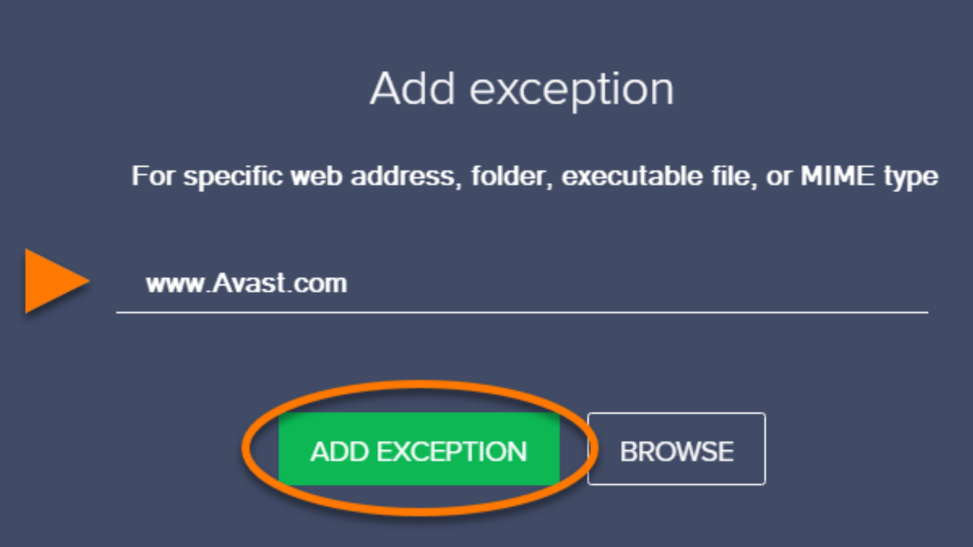 How to setup Avast whitelist & exceptions? Anonymistic