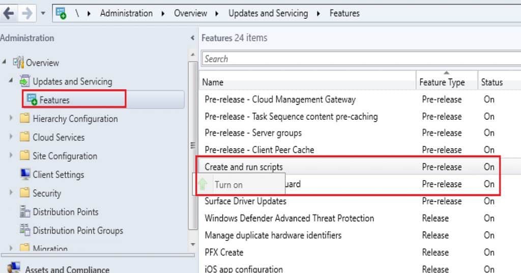SCCM Run Scripts Realtime Deployment Options