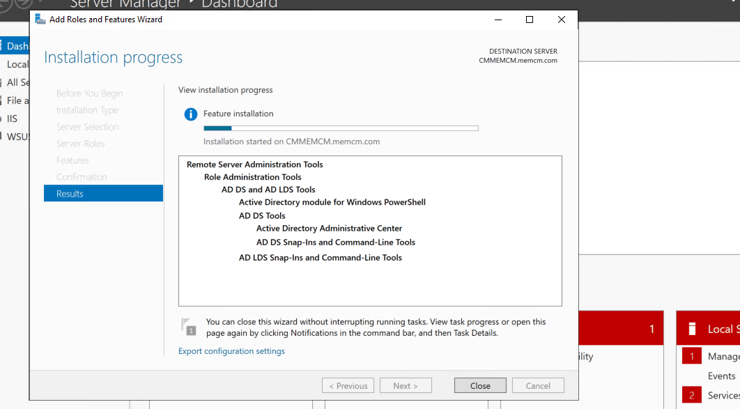 Install Active Directory Users Computers For SCCM