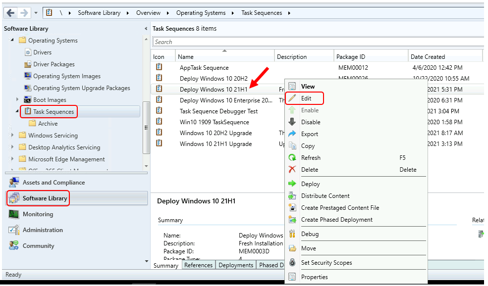 Available Options For SCCM Install Application Task Sequence Step HTMD Blog
