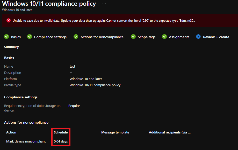 Managing Windows Bitlocker Compliance Policy Using Intune MS Graph
