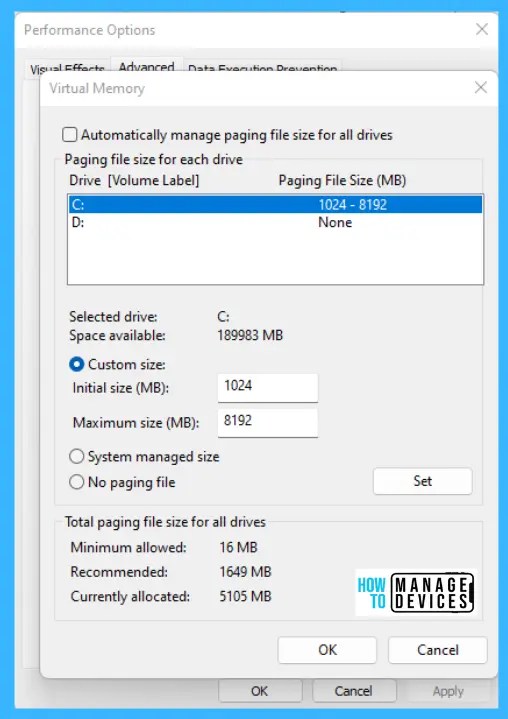 How to increase Virtual Memory in Windows 11 HTMD Community Modern Device Management News & Guides