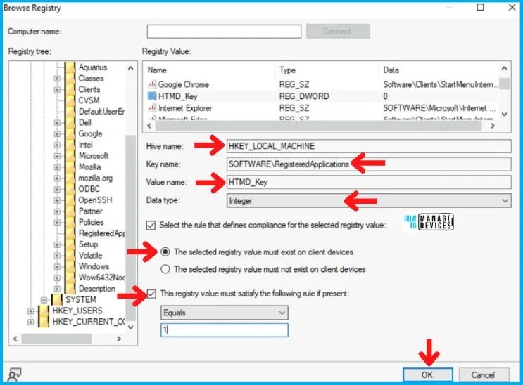 Detect Registry Changes and Revert using SCCM Configuration Item CI CB