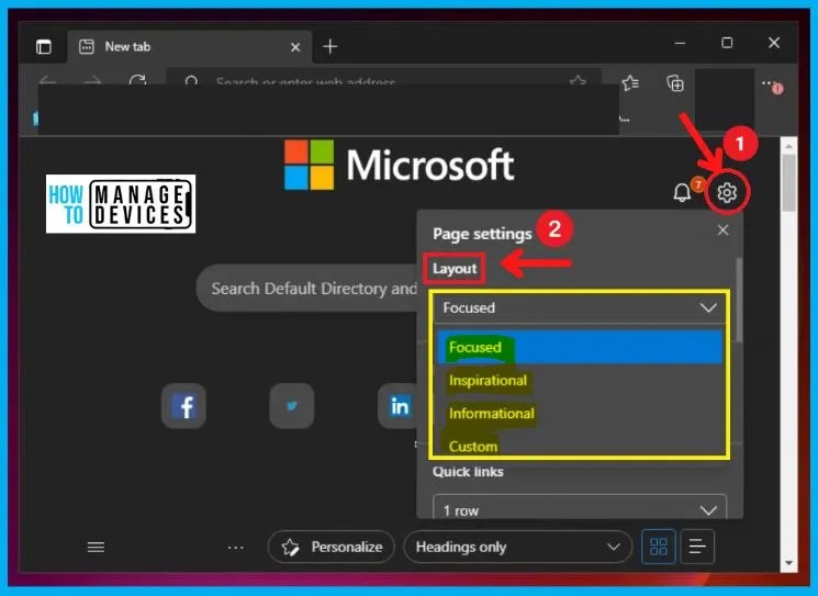 How To Customize Background In Microsoft Edge Browser On Windows Page
