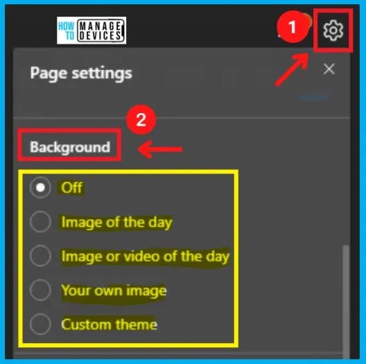 How To Customize Background In Microsoft Edge Browser On Windows Page