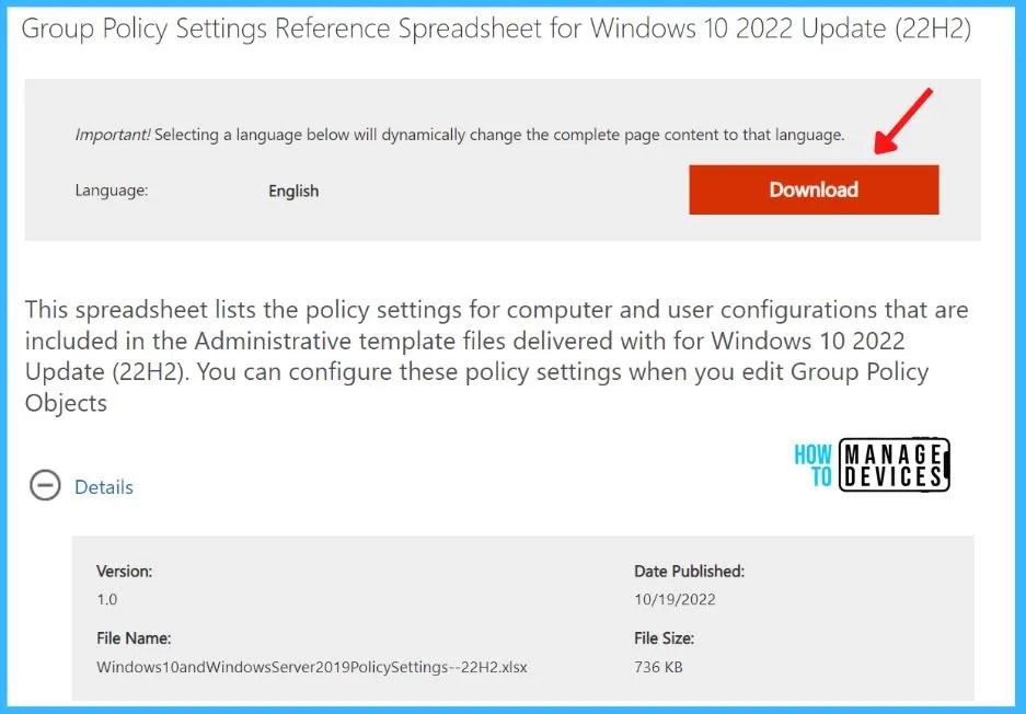 Windows 10 22H2 Group Policy Settings Complete Guide Download HTMD