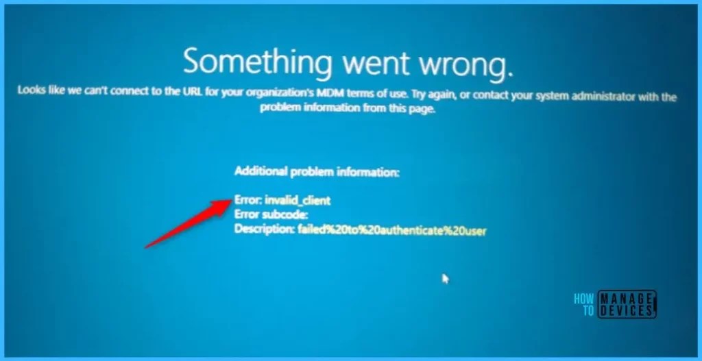 FIX Intune Windows Enrollment Invalid_Client Error HTMD Community