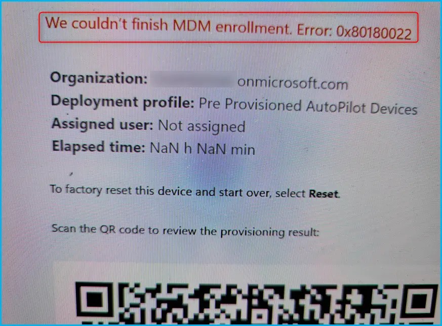 Fix Autopilot Device Enrollment Error 0x80180022 HTMD Community