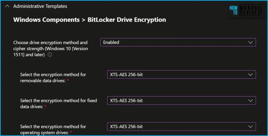 New BitLocker Disk Encryption Policy For Intune Endpoint Security HTMD Blog