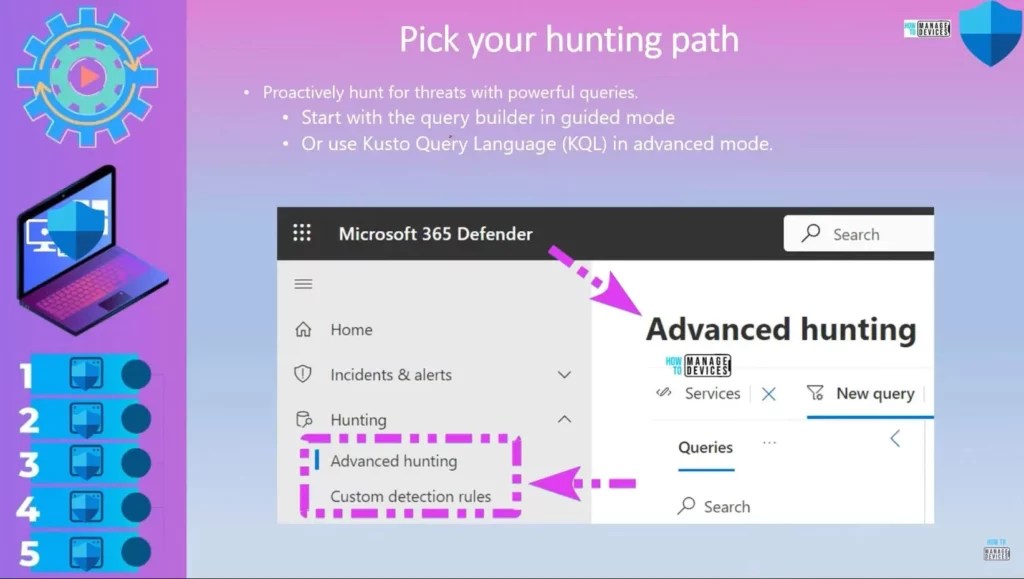 MS Defender Advanced Hunting Using KQL Queries HTMD Blog