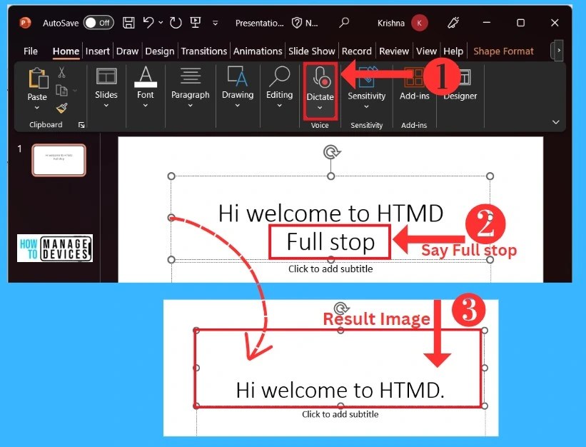 PowerPoint Dictate Tool Complete Guide HTMD Blog
