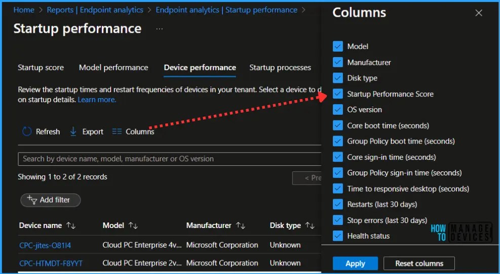 Get Windows Restart Frequency Insights from Intune Endpoint Analytics