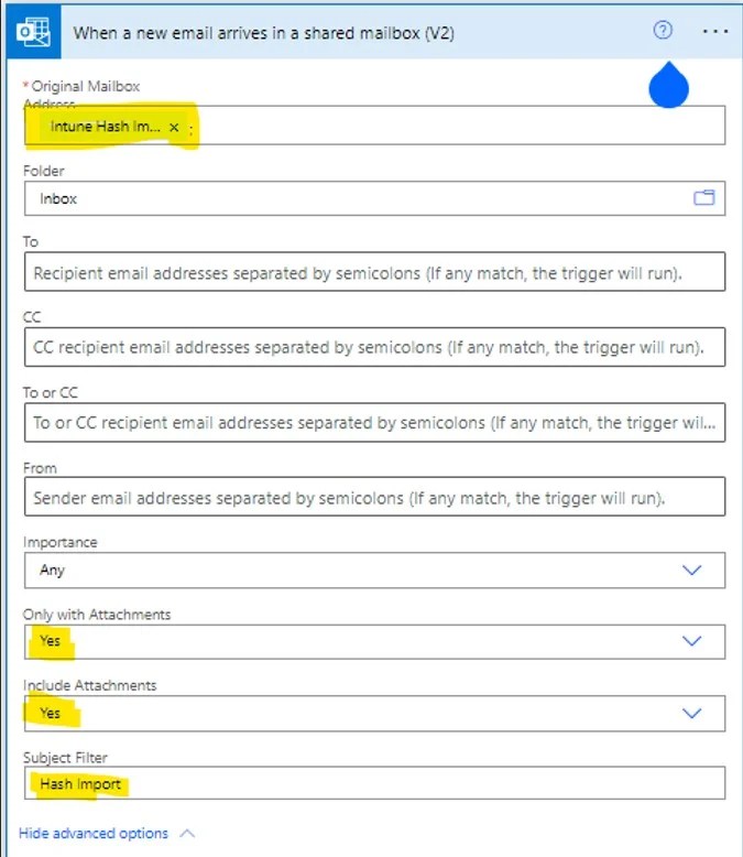 Use Power Automate To Import Autopilot Devices Hash Via EMail For Intune Engineers HTMD Blog