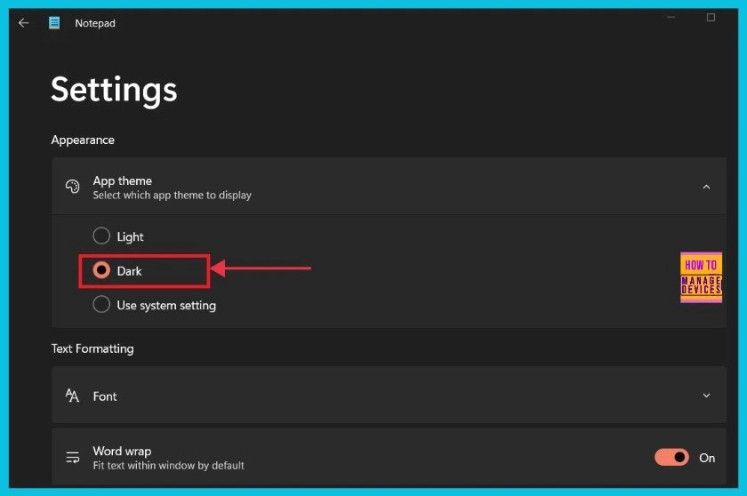 How To Enable Dark Mode Notepad In Windows 11 10 PCS HTMD Blog