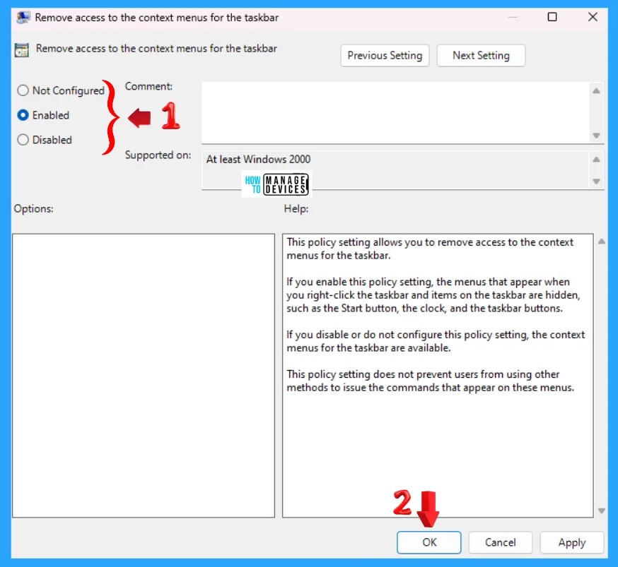 Disable Or Enable Taskbar Context Menus In Windows 11 HTMD Blog