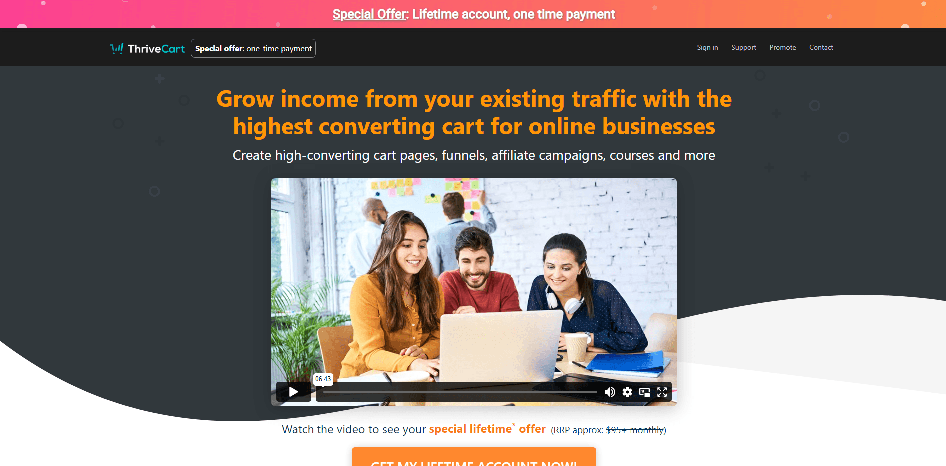 Thrivecart Lifetime Deal 2024 Get Upto 1500 Discount!