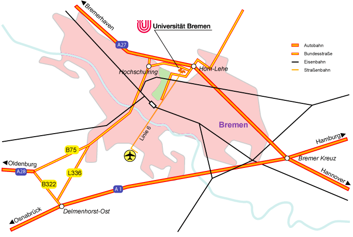 Lageplan Arbeitsbereich Nachrichtentechnik