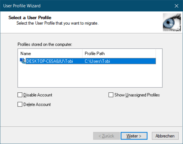 Download User Profile Wizard 24.4.1289 softpedia