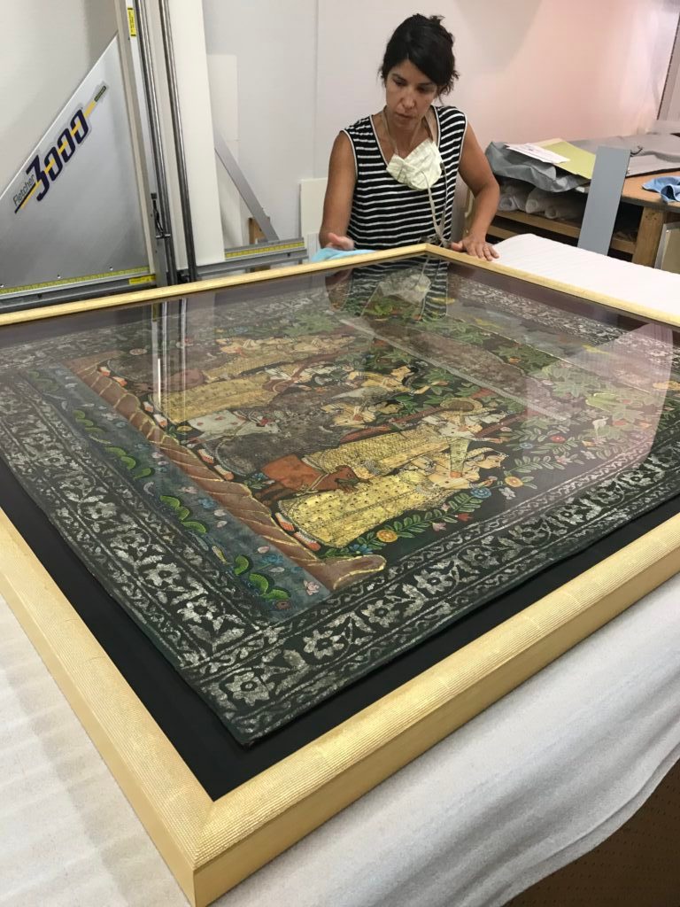 Custom Framed Indian Pichwai Tapestry Anthology Fine Art