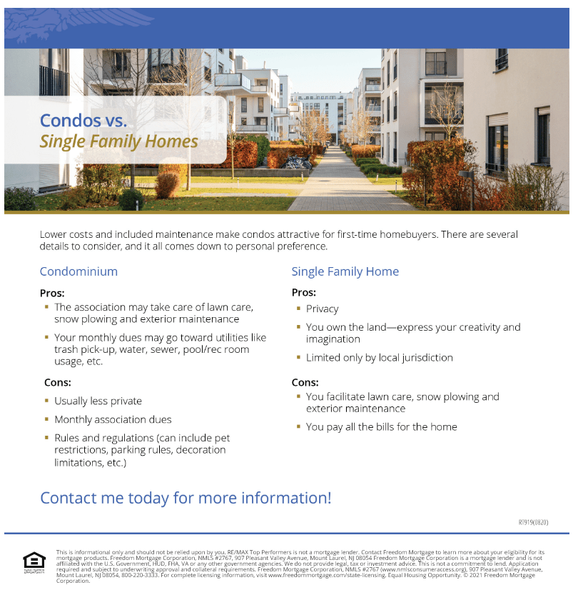 Condo Vs. Single Family Homes Real Estate Agent and Sales in PA