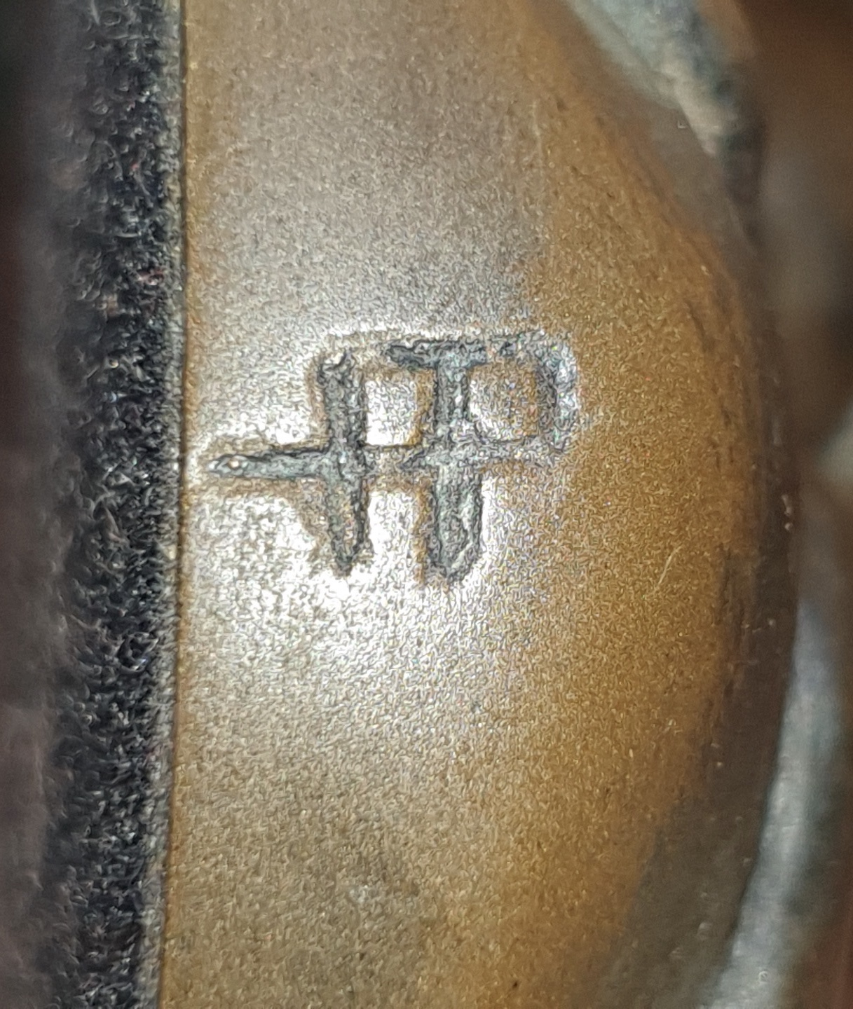 Bronze Figurine Maker's Mark Antiques Board